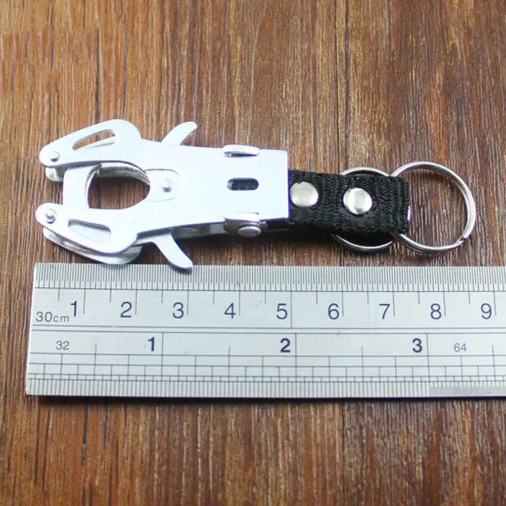 

Random Color Aluminum Alloy Carabiner Beverage Bottle Buckle Durable Waterproof Small Tiger Buckle Webbing Buckle Outdoor Tools