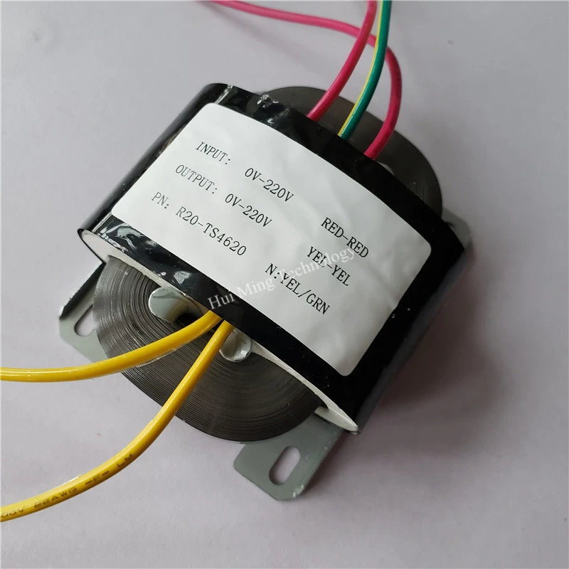 220V 0.1A трансформатор R Core R20 20VA пользовательские 220V/380V вход медный щит для