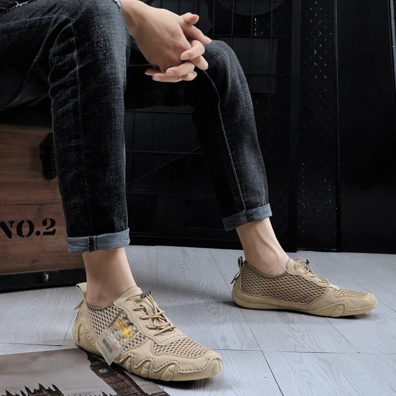 

Men's Sports Shoes Men's Jogging Walking Portable Breathable Coach Size 38-46