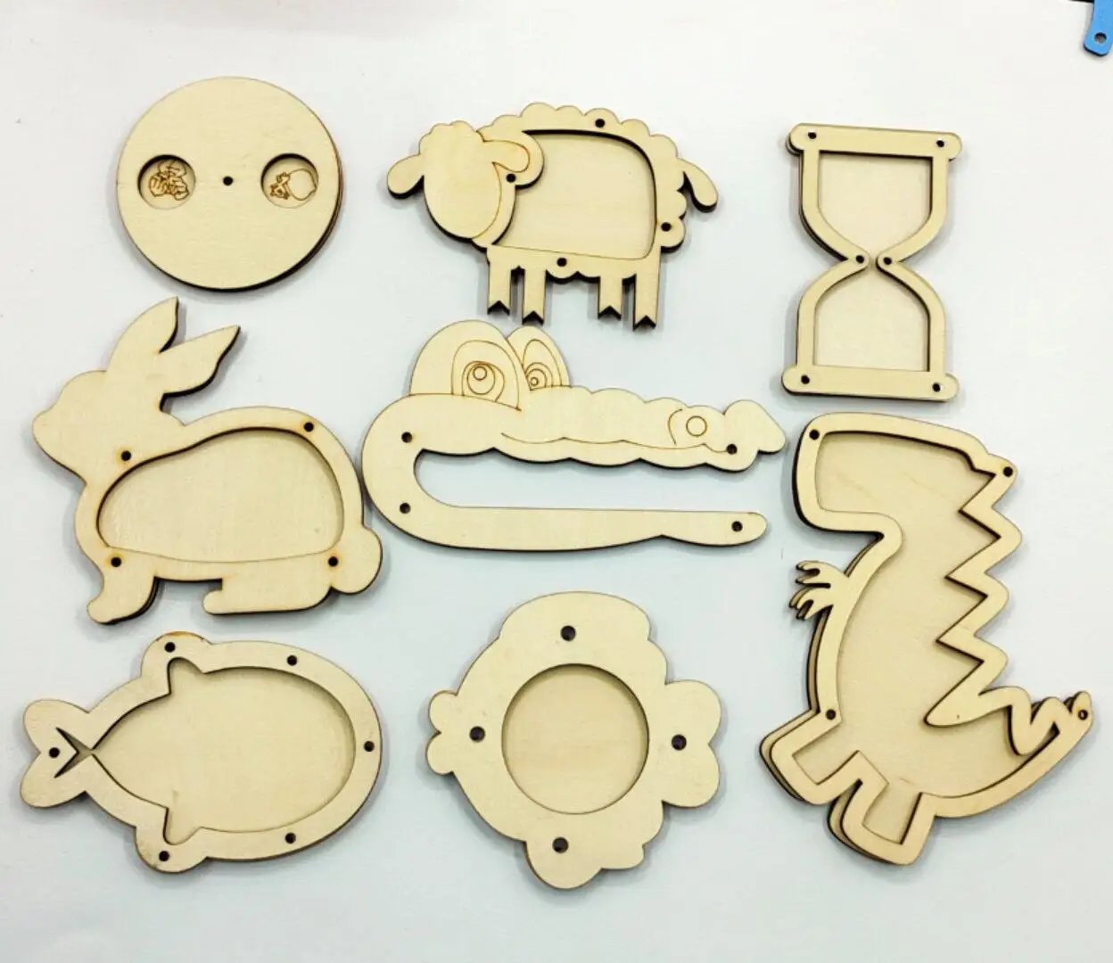 

Детская Доска для активного отдыха, деревянная головоломка с животными, деревянные аксессуары «сделай сам», детали для обучения базовым на...