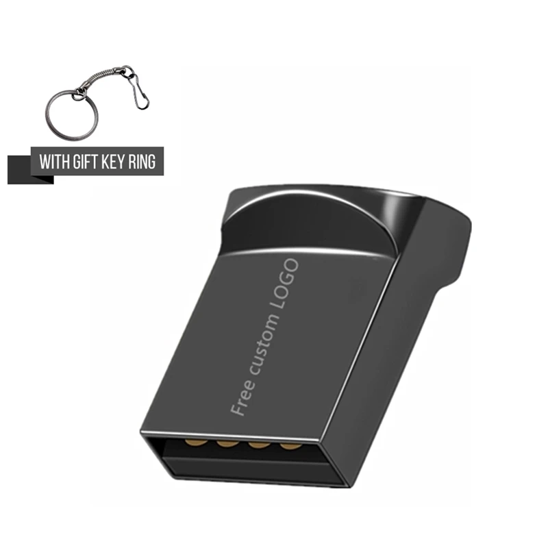 Usb флешка 64 Гб 16 Гб Флешка 32 usb-флэш, совместимо с ПК и смартфоном флэш-накопитель 128 Гб супер компактный флеш-накопитель 8 ГБ флеш-накопитель 128 ГБ Бесплатный Пользовательский логотип - Цвет: black