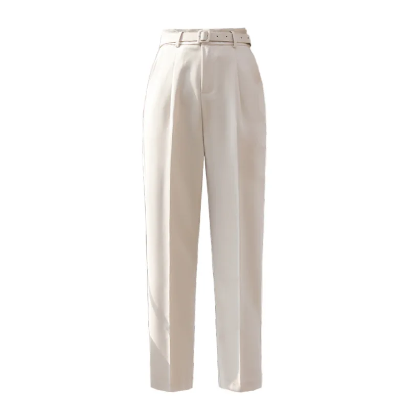 

Chiffon haroun pants show thin joker spring/summer 2020 women of tall waist straight a haroun nine points suit children