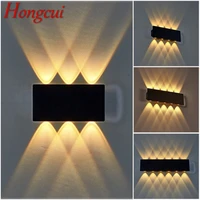hongcui wall sconce light creative contemporary outdoor waterproof led lamp for home corridor