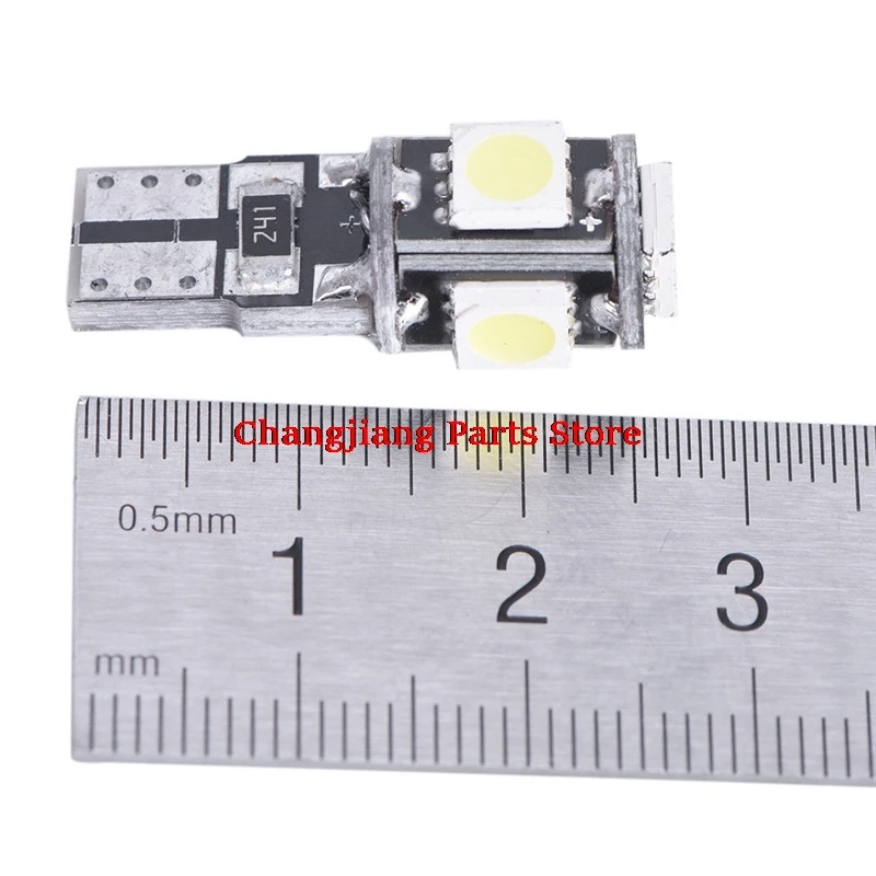 

10pcs White T10 5 smd 5050 led Canbus Error Free Car Lights W5W 194 5SMD LIGHT BULBS 168 2825 Car Lamp License Plate Light