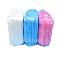 100pcs clean disposable cap for spa salon bathroom nonwoven pleated mob cap Anti dust Mushroom shower caps medical hair cap