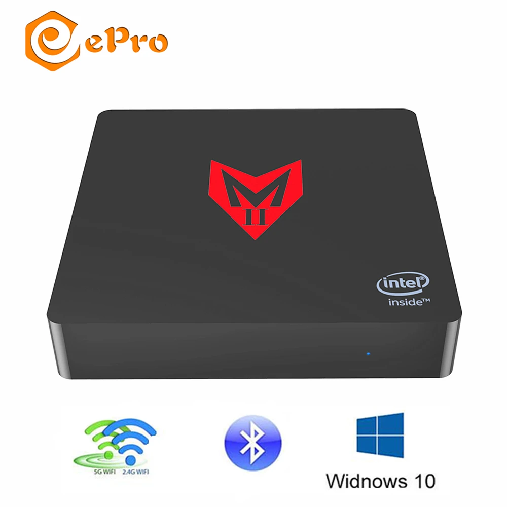 MII-V Мини ПК J3355 Win 10 в Apollo Lake J3355 4 Гб 64 Гб MII-V Мини ПК ТВ коробка 2,4G 5,8G wifi BT 4,0 медиаплеер 1000 Мбит/с HD1.4b