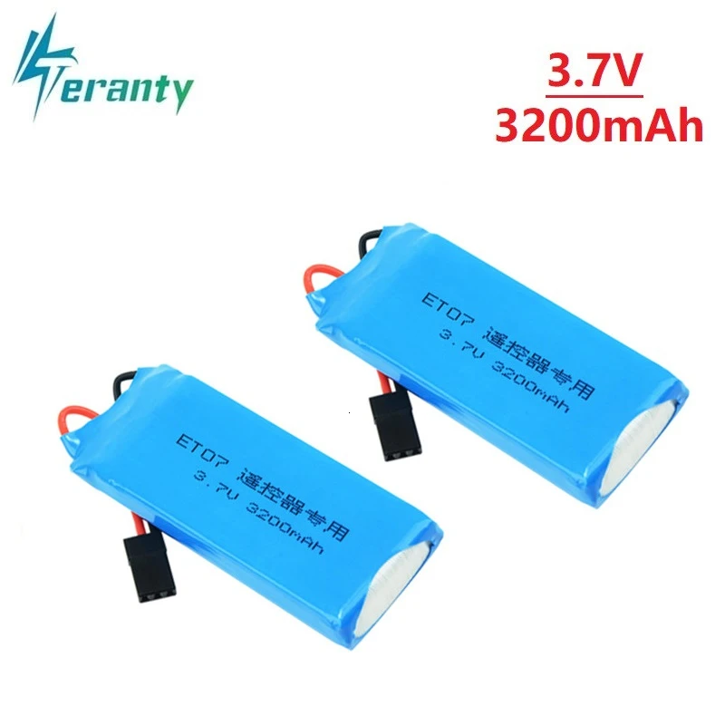 Оригинальный Lipo аккумулятор для передатчика 1S 3 7 V 3200mAh 8C WFLY ET07 X4 T7 T6II