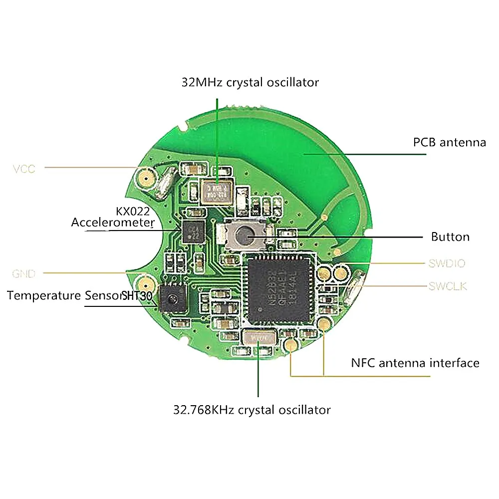 Модуль nRF52832 маячок с функцией защиты от потери позиционирование по Bluetooth датчик
