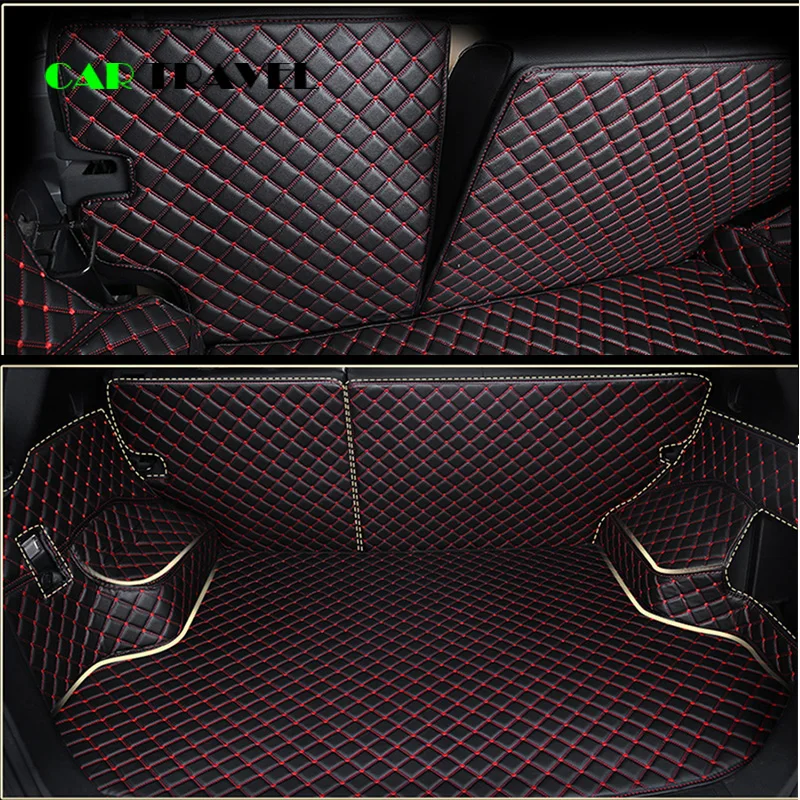 

Car Cargo Liner Floor Trunk Carpet Rugs Car Trunk Mats For For Nissan Xtrail 5 seats 2014 2015 2016 2017 2018
