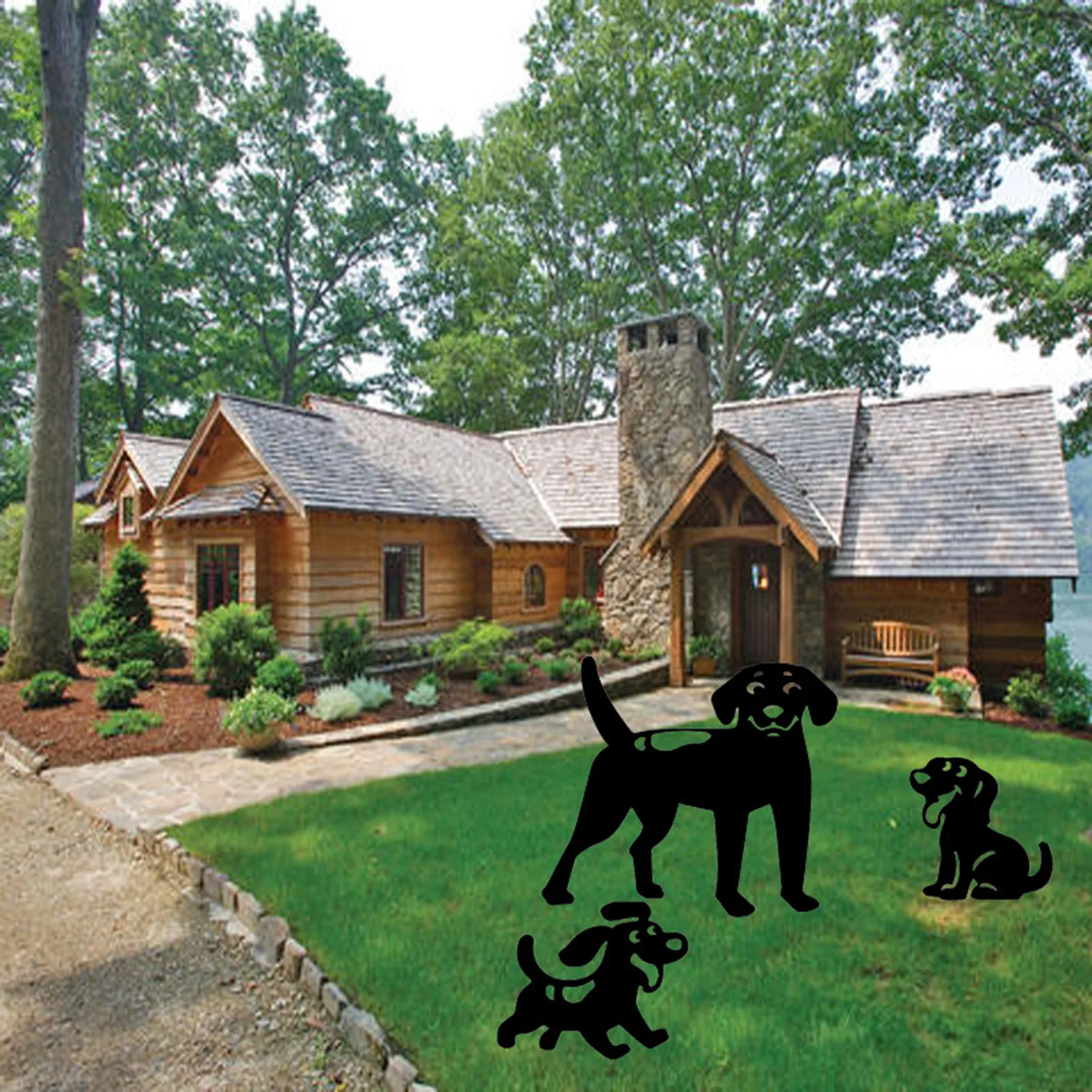 

Garden Ornaments Yard Art Dog Pup Stake Garden Decoration Outdoor Acrylic Animal Silhouette Lawn Sculpture Decor