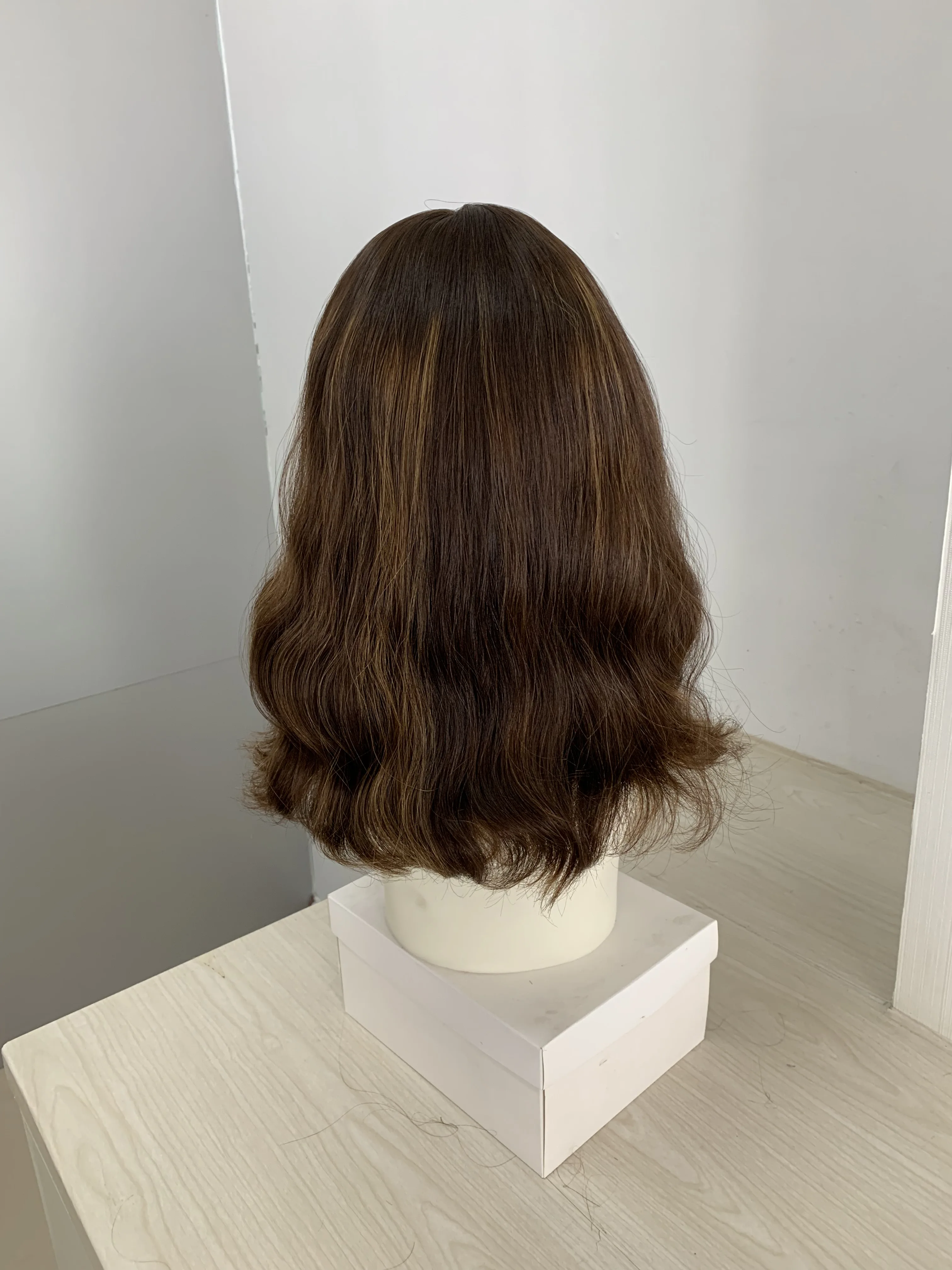 Парик из необработанных волос 14 дюймов|Еврейские кошерные парики| |