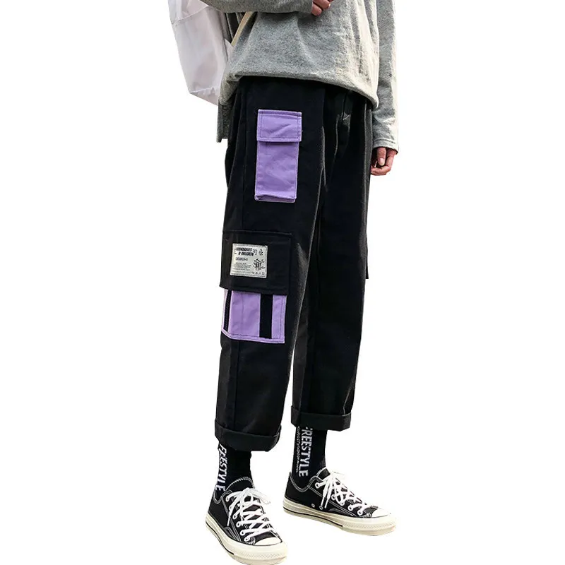 

2021 Spring Summer New Korean Style Trend Straight All-match Overalls Trousers Casual Loose Fashion Streetwear Slim-fit Trousers