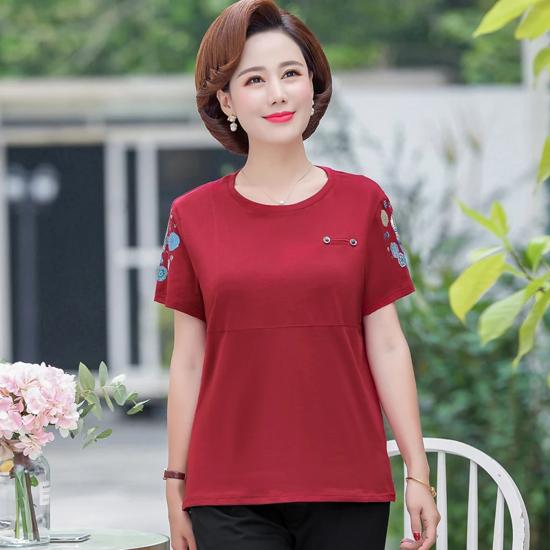 Рукав 2020 Летняя короткая футболка высокого качества Повседневная Хлопковая