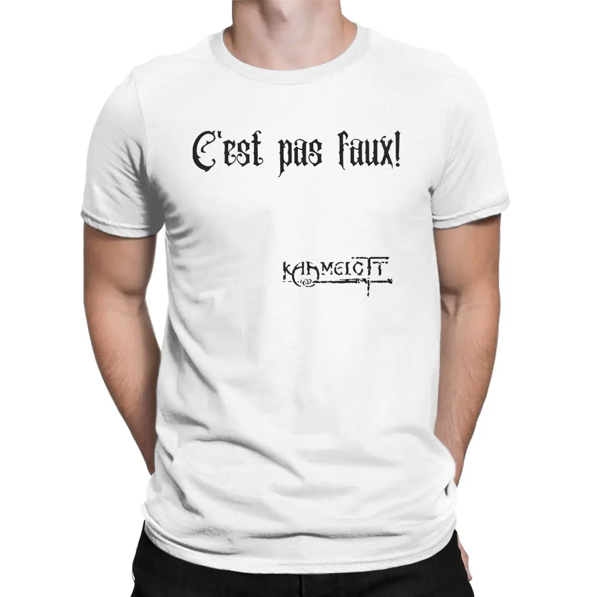 

Цитата Kaamelott, это не просто для мужчин и женщин, перспектная Винтажная футболка из чистого хлопка, верх с фотографией