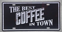 1 pc coffee italian cappuccino doppio americano plaques shop store tin plates signs wall decoration metal art vintage poster