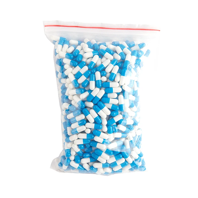 Пустые разноцветные зеркальные прозрачные капсулы 0 # полые твердые желатиновые