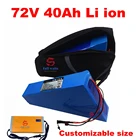 Аккумуляторная батарея 72 в, 10 Ач, lifepo4, 72 в, литиевая батарея 30 А, BMS для 1000 Вт, 2000 Вт, приблизительное зарядное устройство 2 А