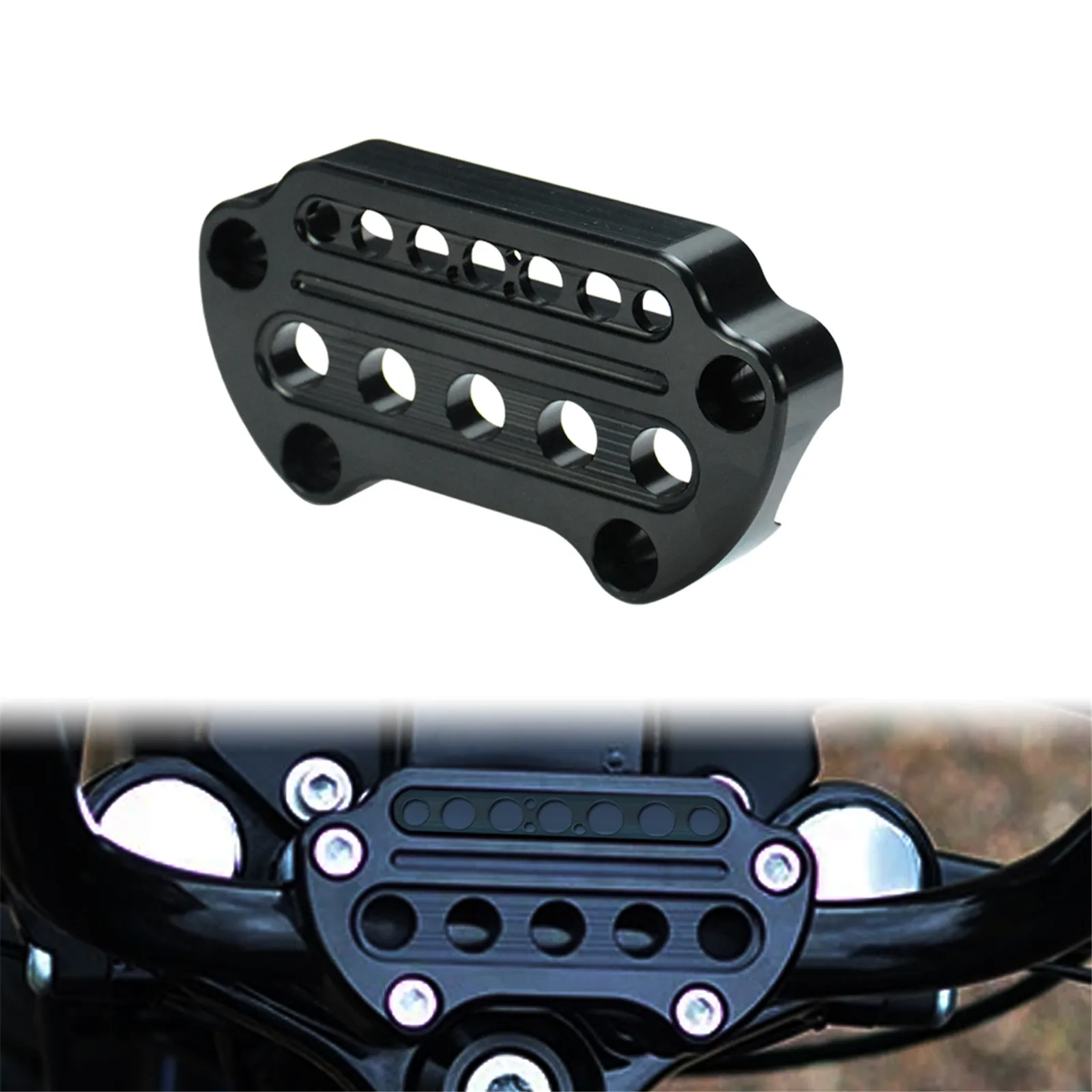 Светосветильник индикатор мотоцикла лампа на руль верхняя планка зажимы