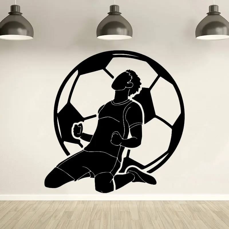 Футбол мальчиков стены автомобиля Наклейка Мальчик номер СПОРТ игра Месси