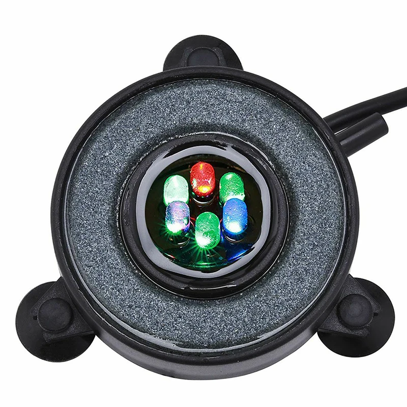 Светодиодный светильник с воздушными пузырями меняющий цвет под водой для