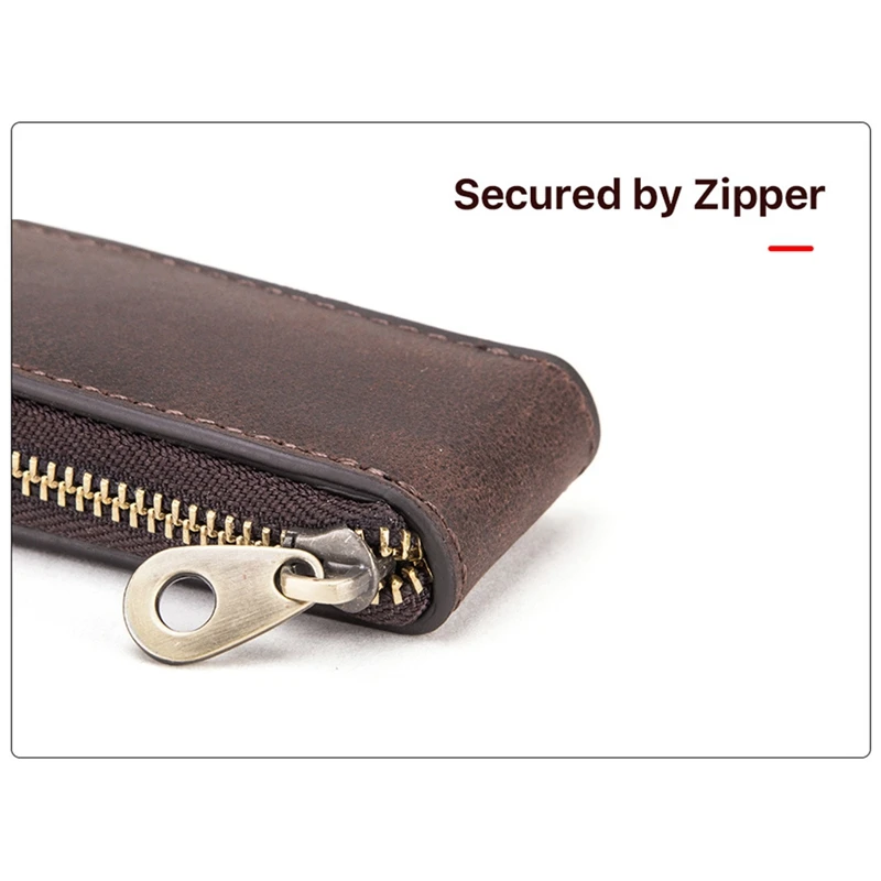 

Watch&Bracelet Leather Storage Bag,Portable Travel Leather Zipper Pouch for Storage Jewelry&Watch