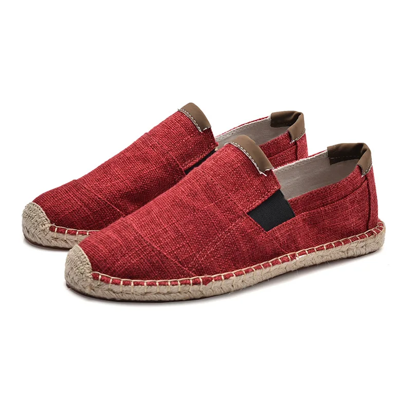 

Mens Shoes Casual Male Breathable Canvas Shoes Men Chinese Fashion 2021 Soft Slip On Espadrilles For Men Loafers