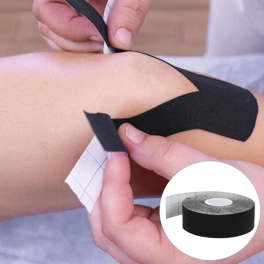 

5 Rolls Black Athletic Sports Gymnastics Tape for Trainers Kinesiology Tape