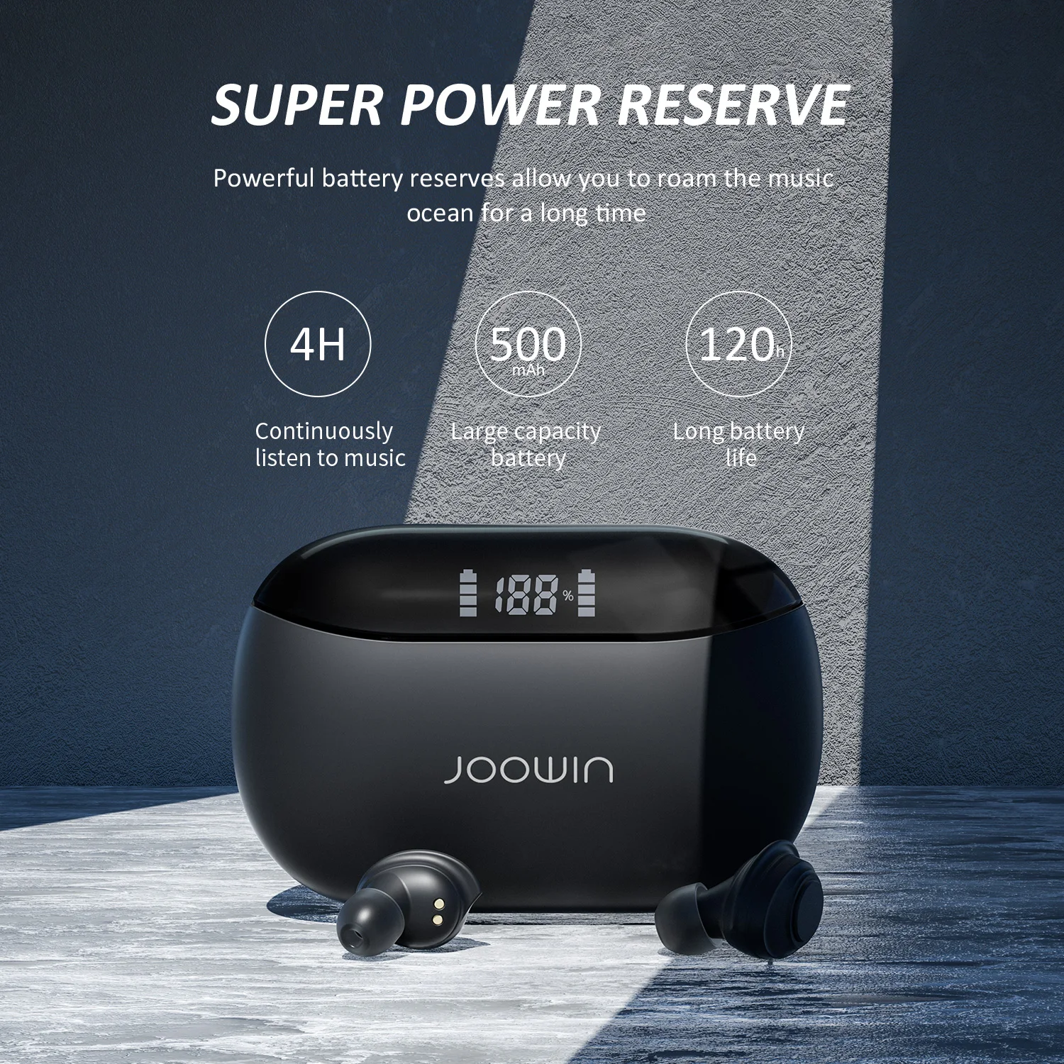 

Wireless Headphone TWS Bluetooth-compatible 5.0 Earbuds With 500mAh Smart Digital Noise Reduction Earphones Sports Mini Earphone