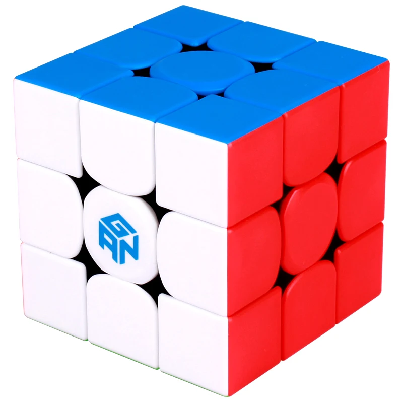 Gan-rompecabezas magn&eacute;tico de velocidad m&aacute;gica para ni&ntilde;os, cubo Gan 3x3, pegatina menos profesional, Gan354 M, juguetes GAN354M, 354 M-4