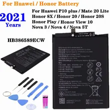 HB386589ECW Battery For Huawei P10 plus,Nova 3 4,Nova 5T,Mate 20 Lite,Honor 8X 20 20S,Honor Play,Honor View 10 Phone Battery