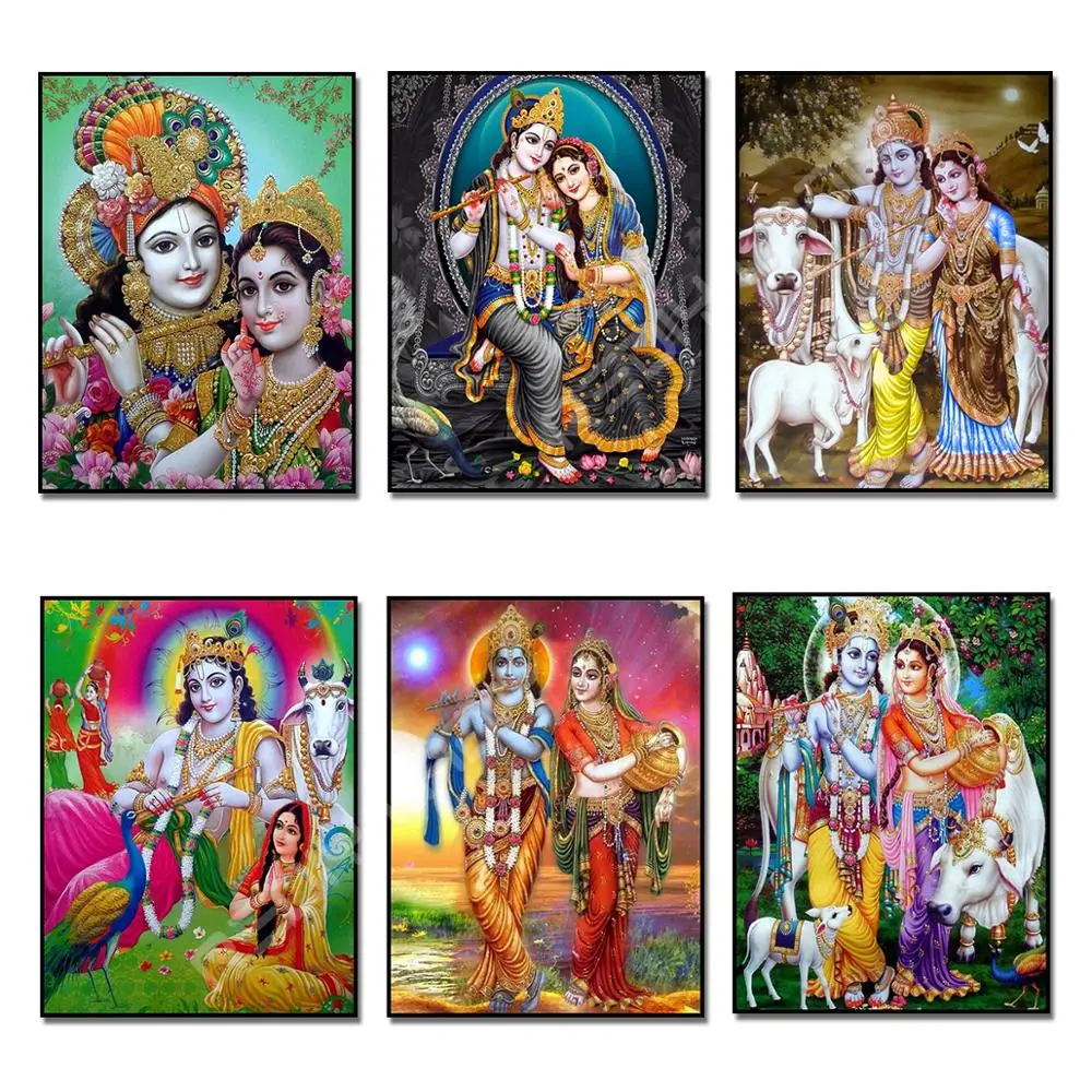 DIY алмазная живопись Властелин радха кришна полный квадрат/круглые стразы