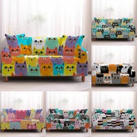 cartoon cat sofa covers for living room elastic dog slipcovers couch cover l shape couch cover 1234 seater