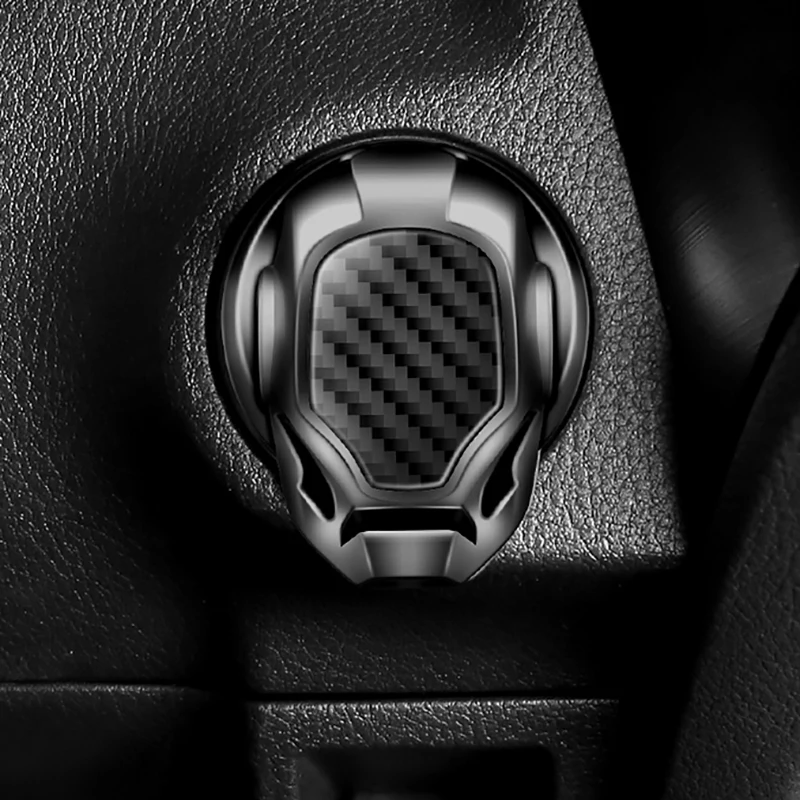 Наклейка на кнопку зажигания двигателя Iron Man для Mazda 2 5 6 CX3 CX4 CX5 CX7 CX9 CX30 RX8 MX5 MX3 MS MP Demio