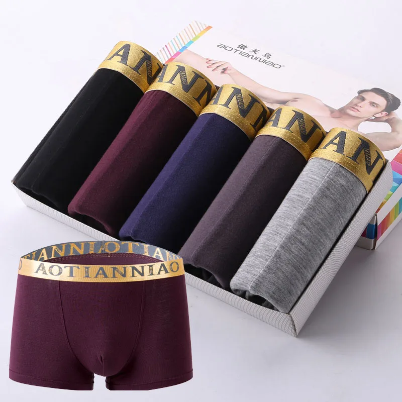 

5pcs Men Panties Shorts Underwear Boxer Shorts Men Sexy Comfortable And Breathable Underwear Modalmen's Underwear