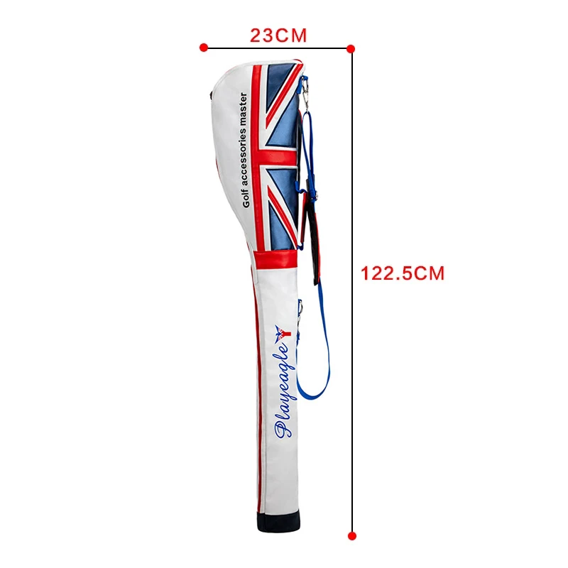 PLAYEAGLE Golf Gun Bag Sunday Bag 1pc Soft Foldable Protatble Folding Leather Club Bag For 6-9Pcs Clubs Lightweight Air Travel