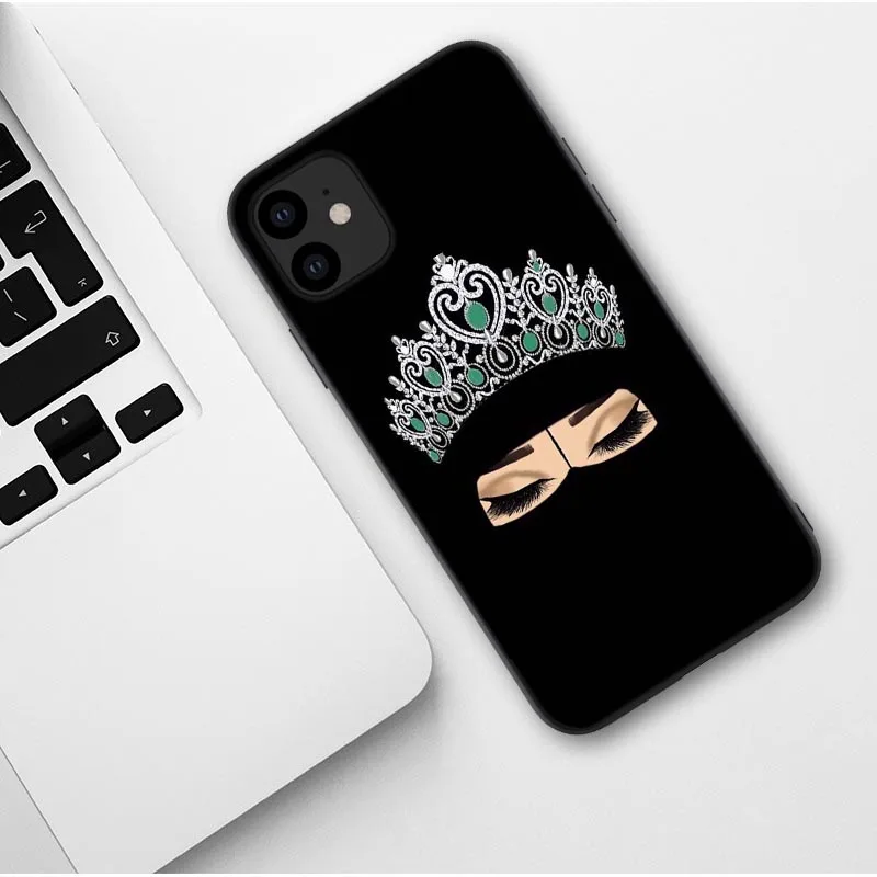 TPU Роскошный женский силиконовый чехол в хиджабе для iPhone 11 Pro Max X мусульманская исламская накладка-решетка для iPhone X 7 8 Plus XS Max XR - Цвет: TPU