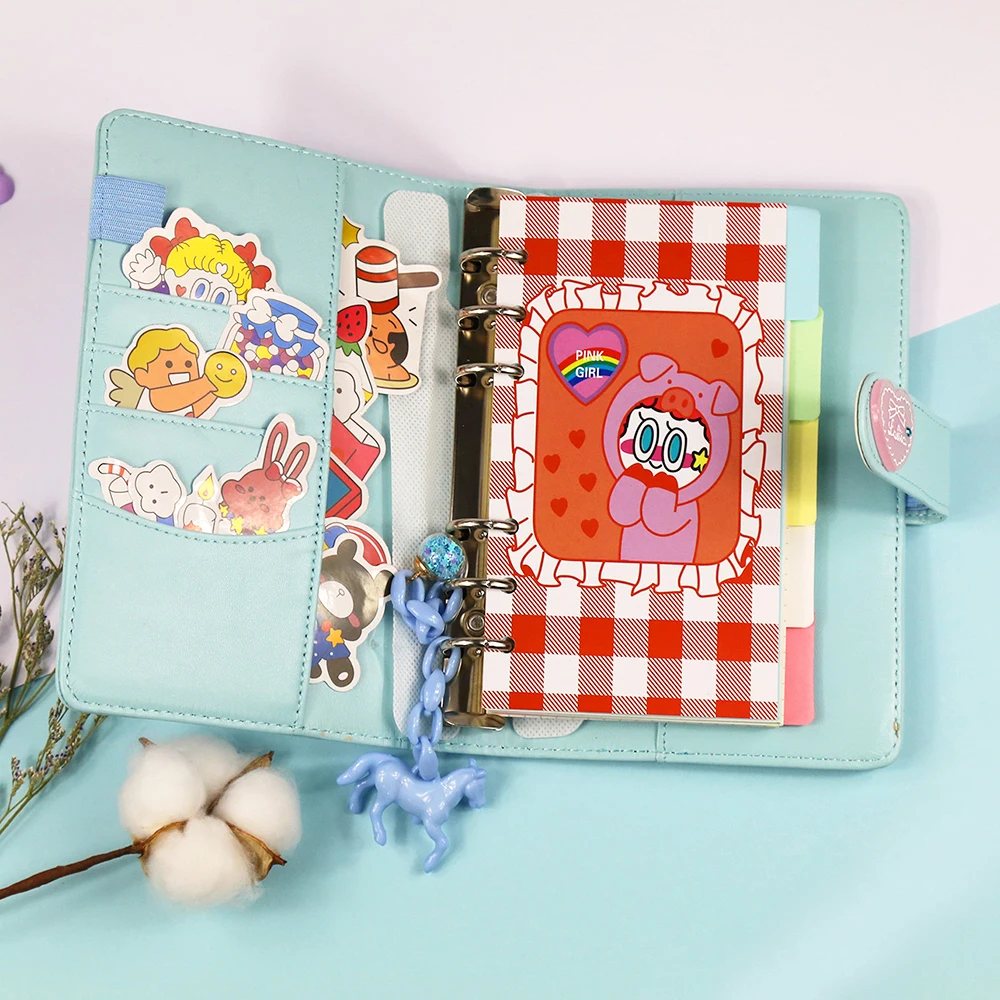 Милый ежедневник блокнот набор бесплатных украшений металлическая Обложка для