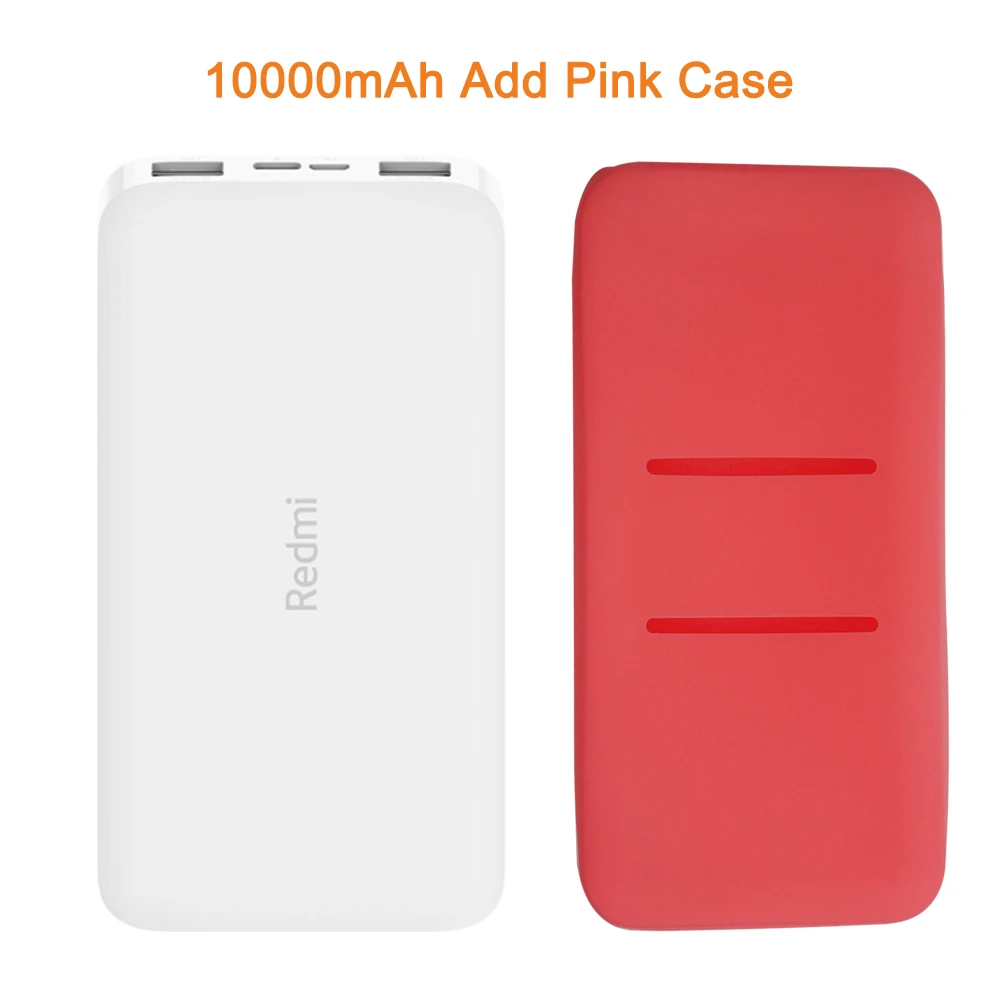 Новейший Xiaomi Redmi внешний аккумулятор 20000 мАч 18 Вт Быстрая зарядка 10000 мАч Внешний аккумулятор быстрая зарядка портативное зарядное устройство - Цвет: 10000mAh Add Pink