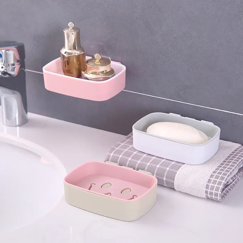 Двухслойная Коробка для мыла с мультяшным изображением улыбающегося лица