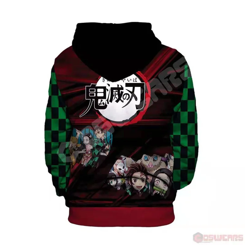 Аниме Demon Slayer: Kimetsu no Yaiba; толстовка для косплея Kamado Tanjiro Zenitsu с принтом; толстовки на молнии; толстовки; пальто с капюшоном; куртка