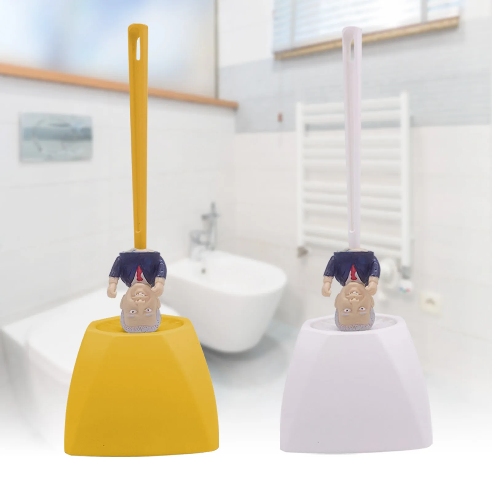 

Genuine 2 Colors Biden Toilet Brush Set Durable Plastic Convenient Cleaner Cleaning Tool Cleaning Supplies For Home