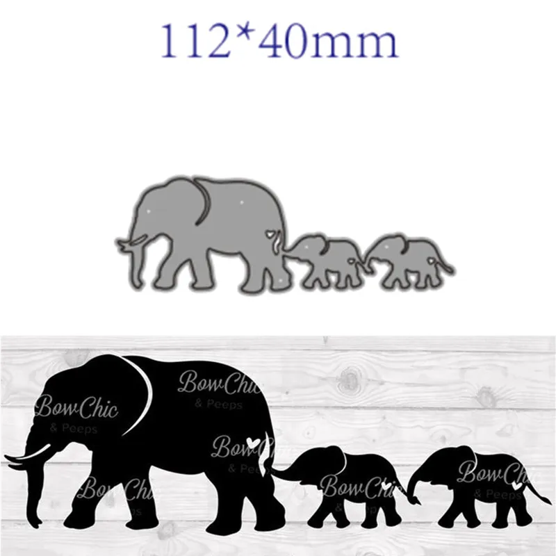 

Metal Cutting Dies Cut Animal elephant Decoration Scrapbook Paper Craft Knife Mould Blade Punch Stencils
