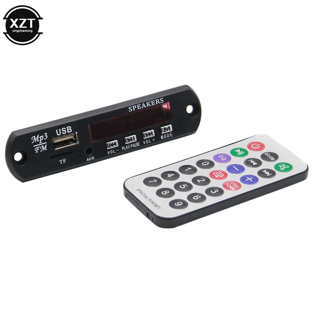 Беспроводной MP3 WMA декодер 12 В плата аудио модуль USB TF радио для автомобиля