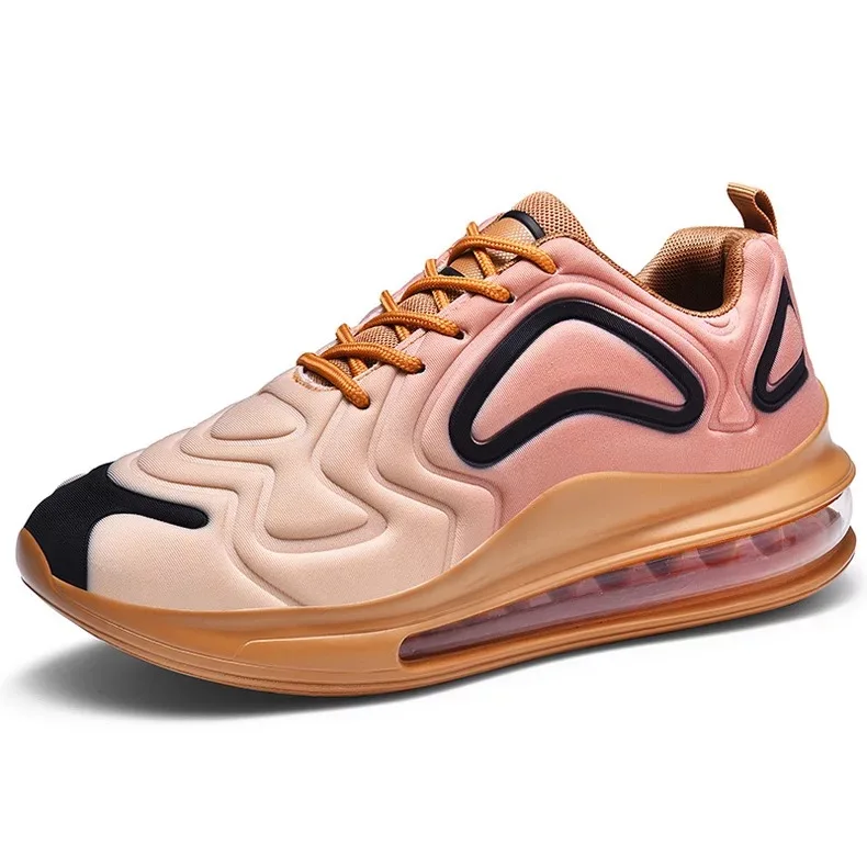 Женские кроссовки на воздушной подушке разноцветные уличные с кружевом и