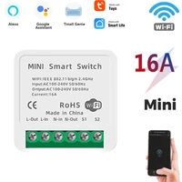 16a tuya wifi diy smart light switch module breaker smart home automation modules works with alexa google home supports 2 way