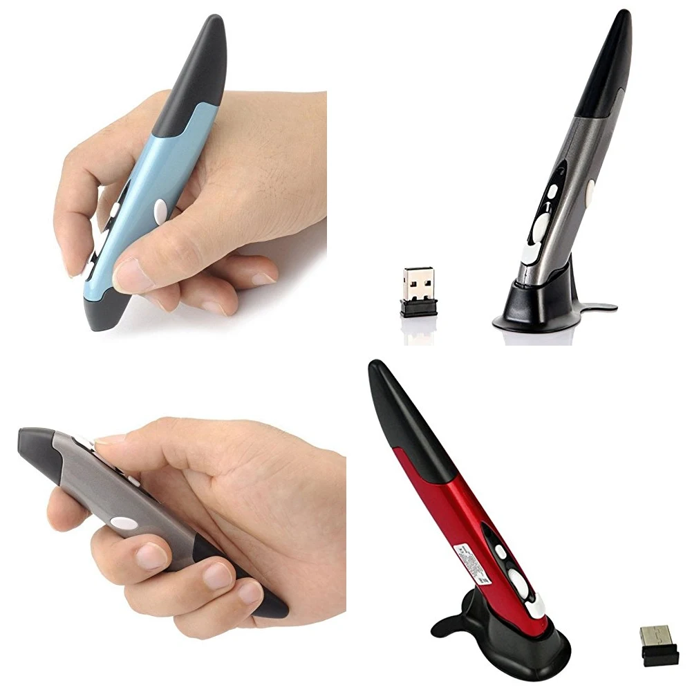 

Mini Origianl New Practical Pen shaped 2.4GHz USB Wireless Mouse Optical Pen Air Mouse for Laptops Desktops Tablet PC