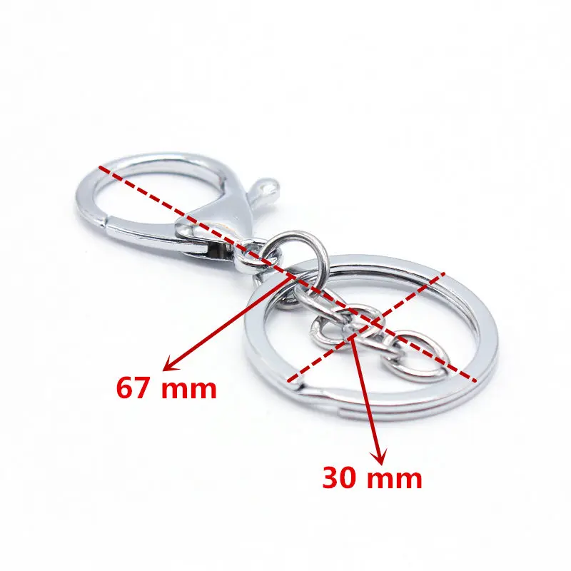 10 шт./упак. посеребренный ключ кнопка DIY ручной работы застежка крючок фитинги для