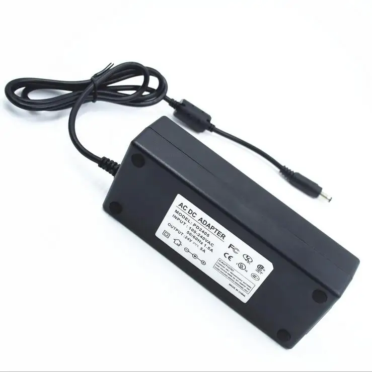 1 шт. зарядное устройство постоянного тока 24 В 5 А, Регулируемый источник питания класса D AMP, аудиовыключатель адаптирован к вилке ЕС/США/Великобритании