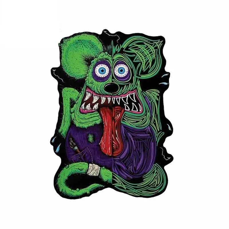 

Funny Anime Car Stickers and Decals For Crazy Rat Fink Cornhole Novelty Cover Scratches Bumper Window Laptop Bodywork kk13*9cm