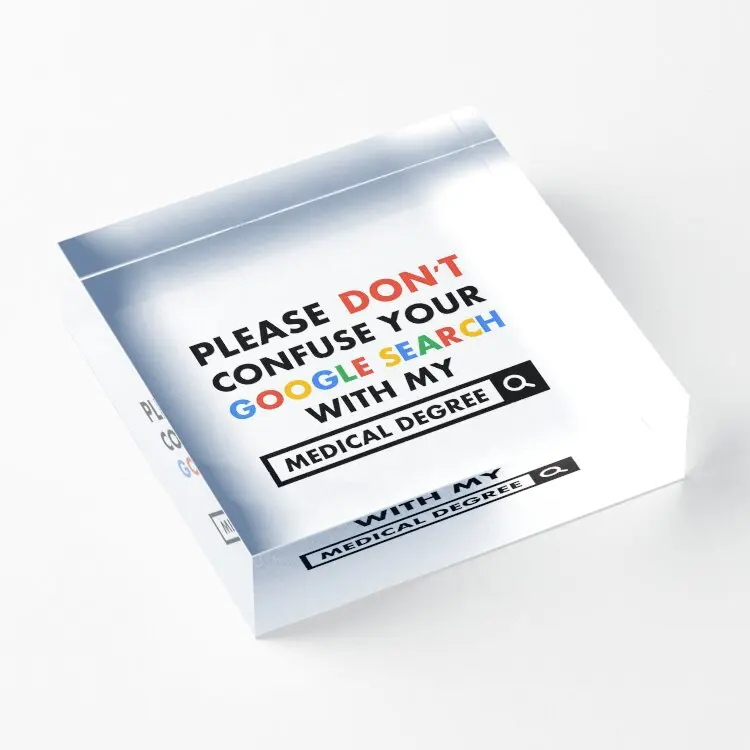 

Медицинский акриловый блок, Забавный художественный декор, модное украшение, штамповка, домашняя спальня, прозрачная семья, милая комната